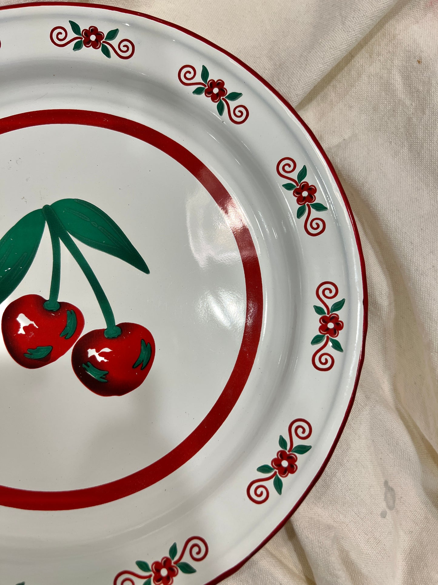 Sweet as Cherry Pie Serving Plate