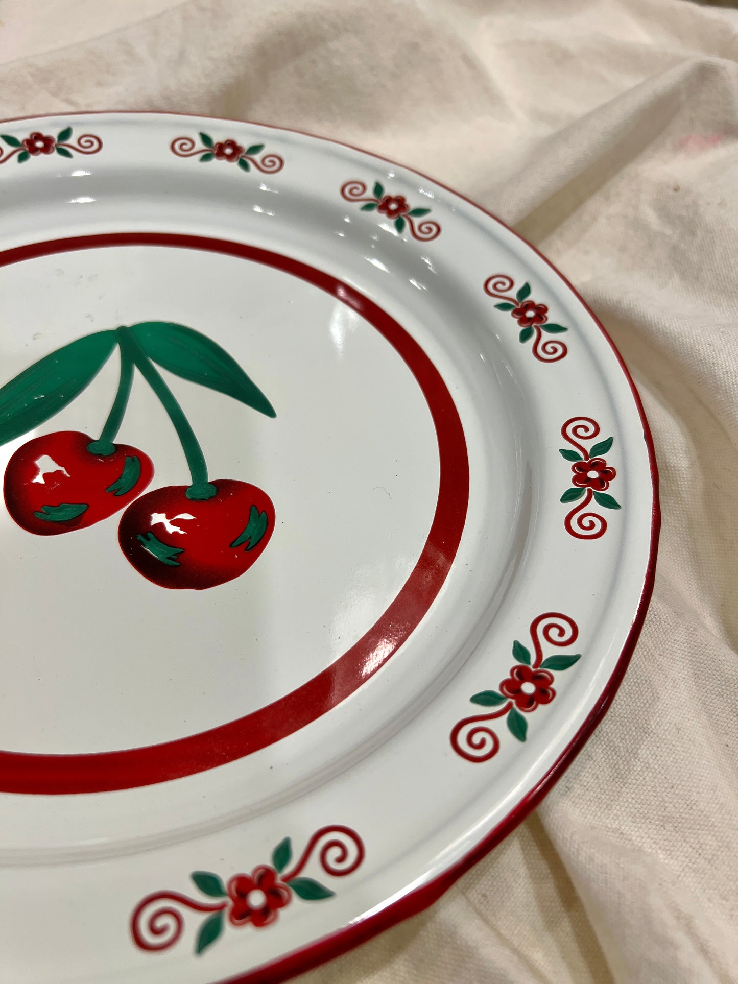 Sweet as Cherry Pie Serving Plate