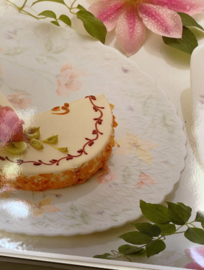 Garden Cake Plate & Server Set