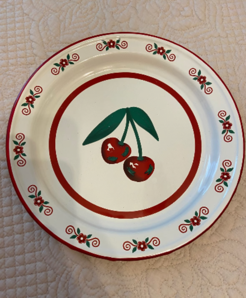 Sweet as Cherry Pie Serving Plate